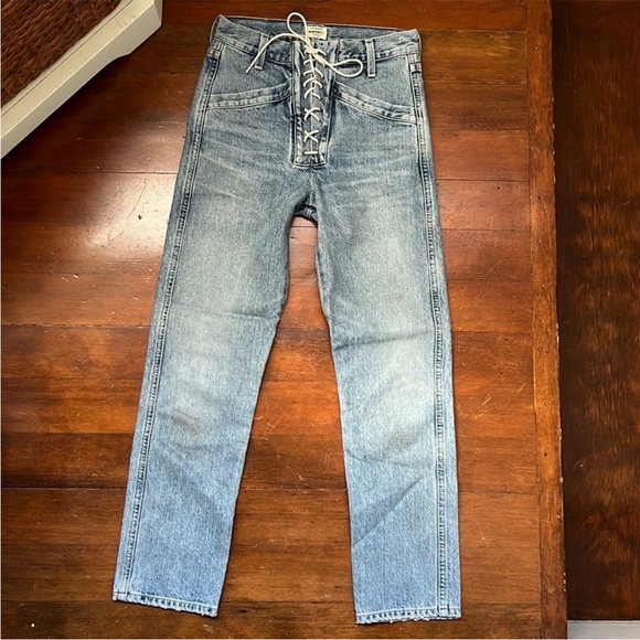 Like New Citizens of Humanity Gemma Lace Up Jeans - Picture 2 of 13